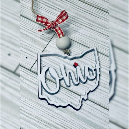 Ohio State Outline Ornament